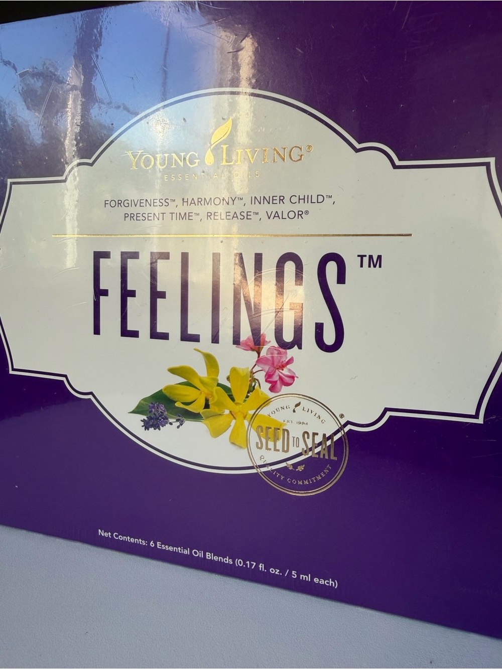 Young Living Feelings Essential Oil Set NIB